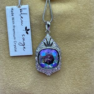 NWT 🆕 BLEU SAGE Premium Crystal Necklace